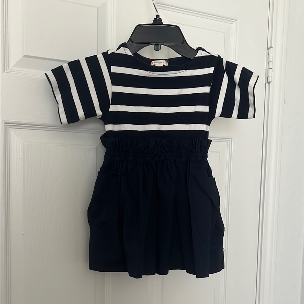 Crewcuts Navy and White Striped Top